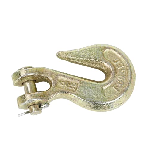 2 Pack Clevis Grab Hooks - Fits 5/16" Chains - 5400 Lbs Working Load Limit And 21600 Lbs Breaking Strength - Meets Or Exceeds Dot/Csva Specifications And Zinc Plated For Corrosion Resistance #TOP2
