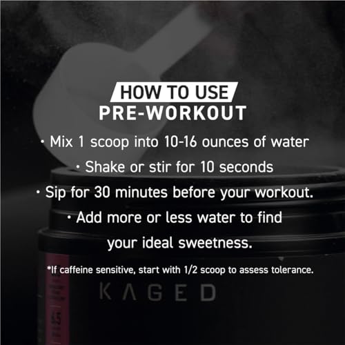 Image of Kaged Original Pre Workout Powder | Strawberry Lemonade | Pre Formulated with Creatine, Beta Alanine, Natural Caffeine | 20 Servings