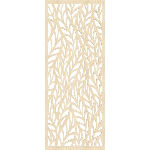 Image of 21 3 /8 inchW x 54 3 /8 inchH x 3 /8 inchT Ortonville Decorative Fretwork Wood Wall Panels, Birch