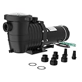 Garvee 1.5 HP Swimming Pool Pump 1100W 110-120V Single Voltage Pumps with Strainer Basket for Above-Ground and In-ground, 6000 GPH Max. Flow