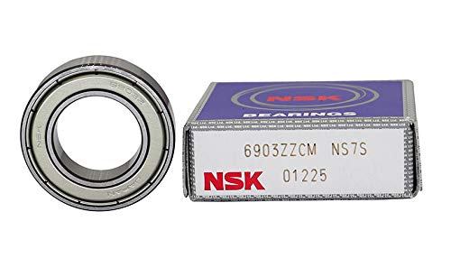 TIMKEN (2 Pack) NSK 6903-ZZ Double Metal Seal Bearings 17X30X7MM