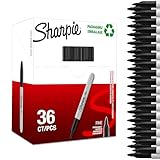 Sharpie Permanent Markers | Fine Point for Bold Details | Black Ink | 36 Marker Pens