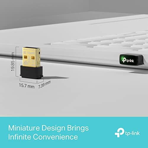 TP-Link AC1300 Nano Wireless MU-MIMO USB 2.0 Adapter, Dual-Band, Miniature Design, Supports Windows 10/8.1/8/7, Mac OS 10.15 and earlier, Highly Secure WPA3, Easy Setup (Archer T3U Nano)