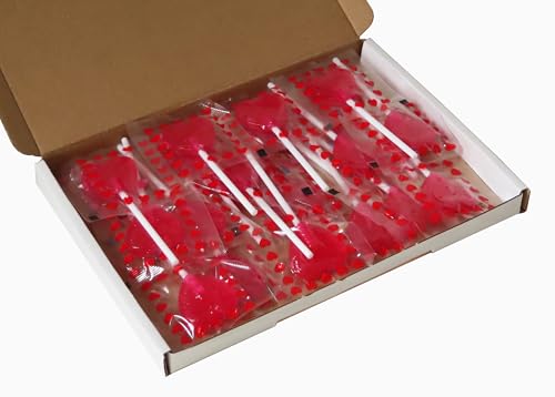 CAPTAIN PLAY Herz Deko Sparpack, 20 kleine Herzlutscher in Einzelverpackung, 140g Süßigkeiten Hochzeit und Geschenk Valentinstag