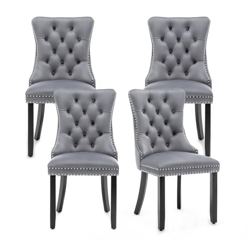 Hixkol Velvet Dining Chairs Set of 4