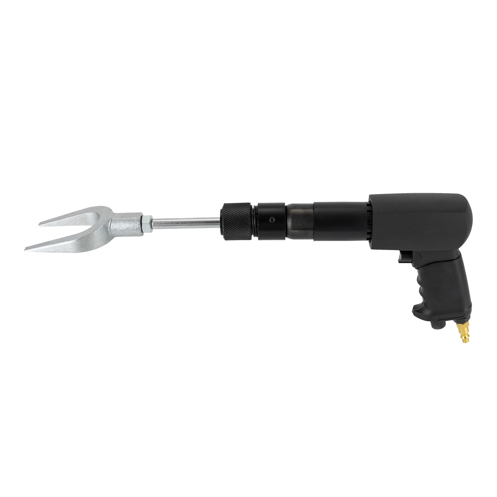 Juego de martillo neumático multifuncional, potente kit de martillo de aire, herramientas de extracción de mangas de hierro con funda de transporte, plateado y negro