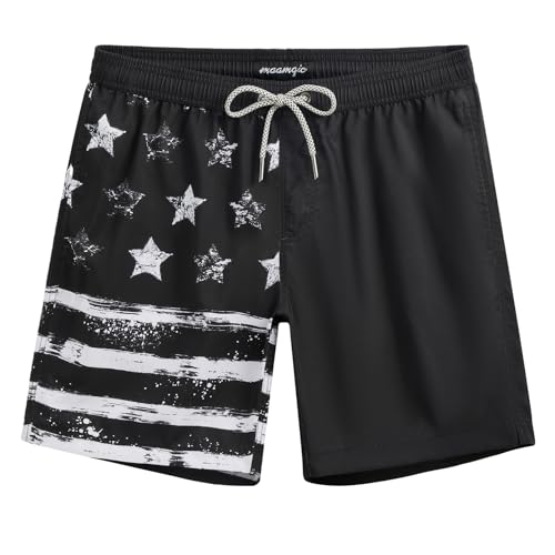 Image of maamgic Mens Swim Trunks Quick Dry Swim Shorts with Mesh Lining Funny Swimwear Bathing Suits 7inch