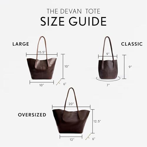 Bolso Devan Bucket Tote de Cuero Portland Leather Goods miniatura 5