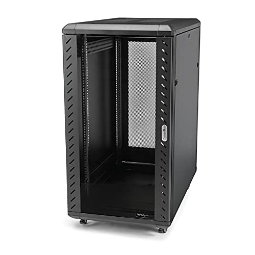StarTech.com Armario Rack para Servidores 18U 19' 4 Columnas, Rack de Servidores con Carriles de Montaje Ajustables
