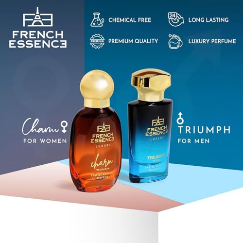 Image of French Essence Perfume Gift Set for Men & Women | Charm 30ml & Triumph 30ml Combo | Long-Lasting Fragrance | Attractive French Scent | Fresh EDP