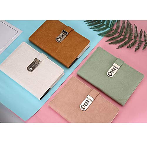 Carnet A5 avec stylo et journal intime à code secret vert pour le bureau