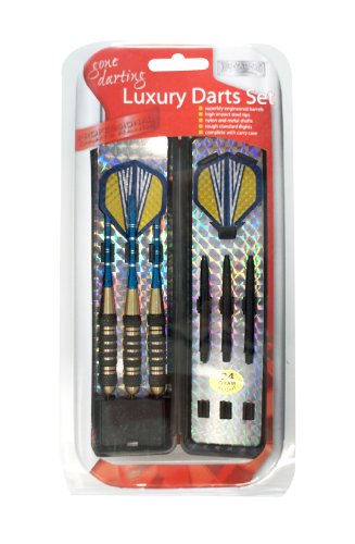 Set Of 3 x 20 Gram Weighted Metal Pub Game Darts & Flights In Carry Case by Armitage - Pet Care