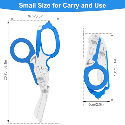 Image of 6-in-1 Heavy-Duty Emergency trauma shears|Folding Emergency Shears| | Multifunctional Life-Saving Tool|Suitable for Emergency Rescue|Outdoor Exploration|DIY Construction and Maintenance|