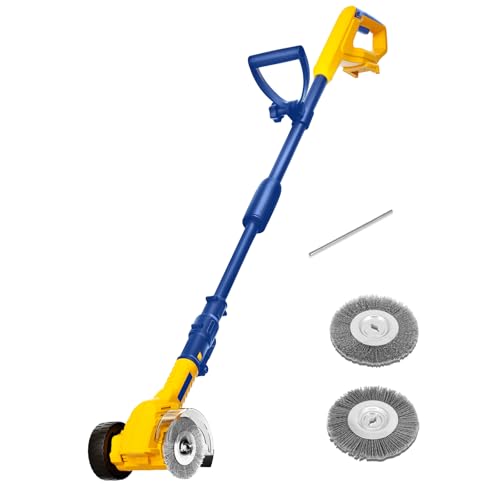 Cordless Crack Weeder MaxMore Lawn Edger Compatible with Dewalt 20V MAX Battery (Tool Only) Grout Cleaning Tool with 1,200RPM Speed, Wire/Nylon Brush, Safety Lock, Splash-Resistant for Floor Crevice -  Mellif, MFCW001