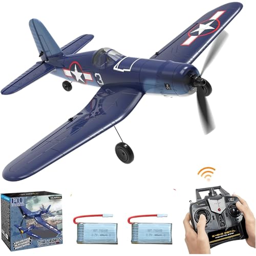 F4U Corsair Remote Control Airplane, 4CH RC Airplane for Adults with Aileron, Easy Controlled RC Plane for Beginner(761-8V2 RTF)