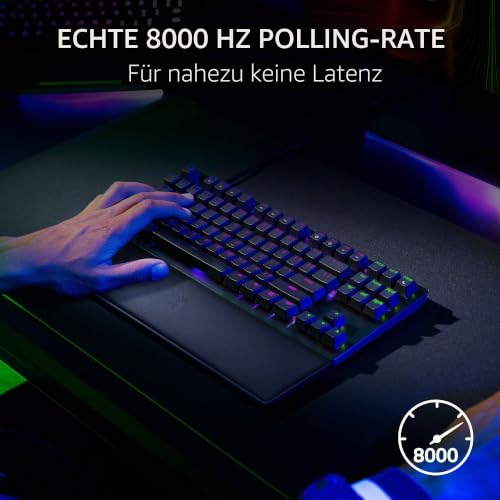 Razer Huntsman V2 TKL Tenkeyless-Gaming-Tastatur: Schnellste Tastatur-Switches überhaupt - Linear optische Schalter - Doubleshot PBT… – Ansicht 3