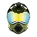 Orthrus DOT Certified Dual Sport Multicam Adventure Motorcycle Helmet UV Protected Visor for Snowmobile ATV Dirt Bike Off Road (Halo,XXL)