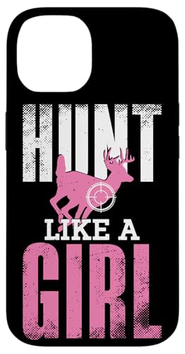 バック 鹿 ハンティング ハンター ガール ハント Like A Girl スマホケース iPhone 14 用