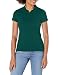 IZOD Junior's Uniform Short Sleeve Interlock Polo, Forest Green, Large