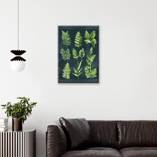 Fougères botaniques art sur toile grand format pour déco sans stress - 4