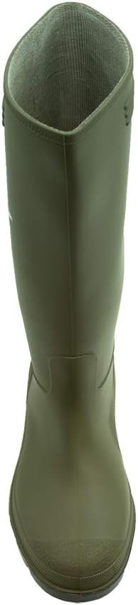 Dunlop Women's Price Master PVC Rain Boots Outdoor Rain Shoes Gardening Boots Wellington Boots for Women, Green - Green, 3 UK
