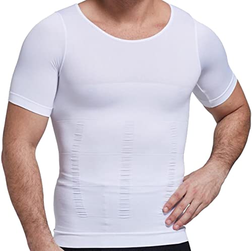 Chemise de compression fitness hommes : débardeur minceur et gaine ventre plat pour le sport