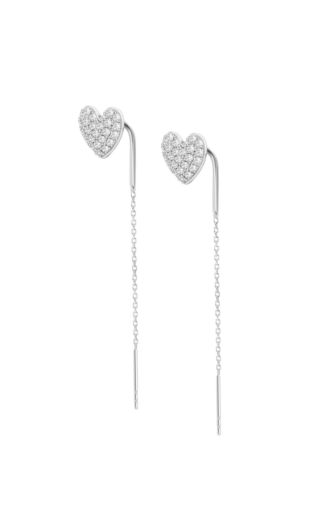 LOTUS SILVER Pendientes LP3744-4/1 Pure Essential Plata Corazón Circonitas engastadas Mujer