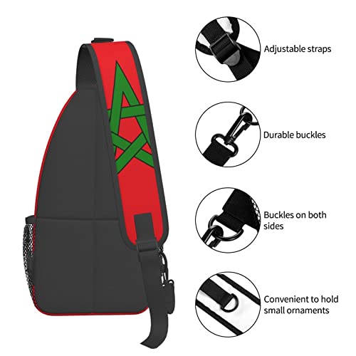 Morrales moroccan flag sling unisex negro miniatura 6