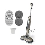 Shark Steam & Scrub All-in-One Scrubbing and Sanitizing Hard Floor Steam Mop, Designed for Hard Floors, with 4 Dirt Grip Soft Scrub Washable Pads, 3 Steam Modes & LED Headlights, S7005 (Renewed)