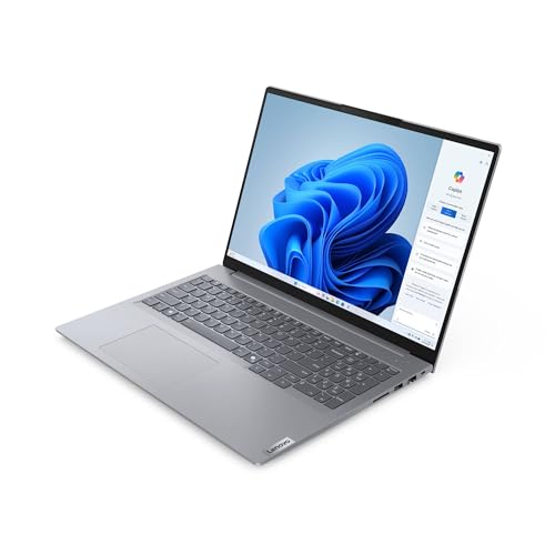 Image of Lenovo ThinkBook 16 Gen 7 16 inch Business Laptop - AMD Ryzen 5 7535HS - 16GB RAM - 512GB SSD - 1920x1200 WUXGA Touchscreen - Windows 11 Pro - Wi-Fi 6 - Fingerprint Reader - Ethernet, Arctic Grey