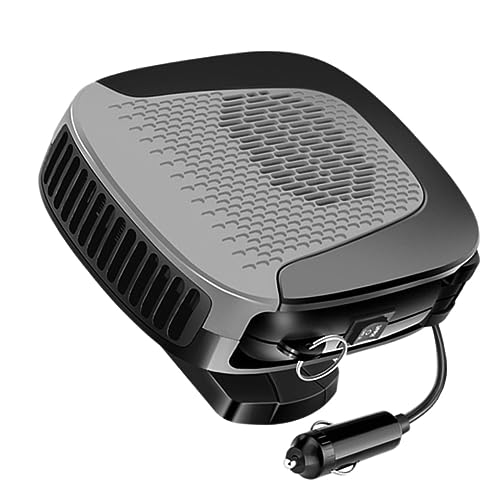MUCKLILY 1 Pieza calentador de coche calentador para calentador de aire termoventilador ventilador calefactor descongelador de plástico soplador de aire caliente para coche abdominales