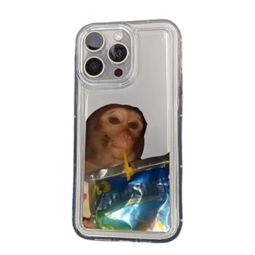 Monkey Drinking Capri Sun Phone Case,Phone Case for iPhone 16/15/14/13/12/11 Promax (15,D)