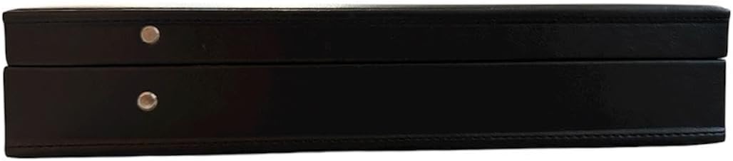 Masonic Regalia Apron Hard Case Briefcase Size MM or WM Mason Faux Leather Case, Black