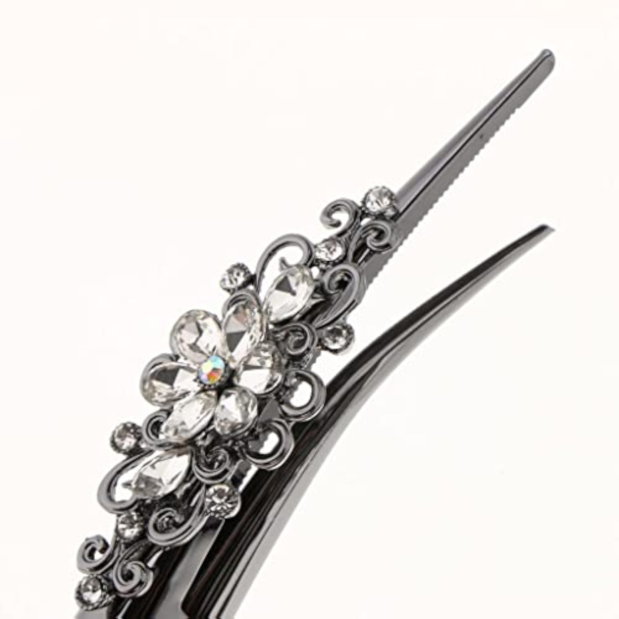 Metal Rhinestone Hair Alligator Clips, 20 Pack