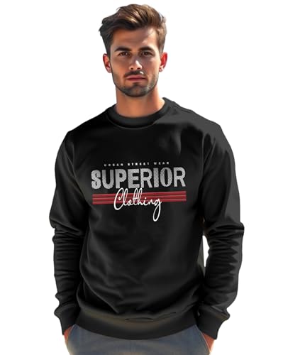 Image of AUSK- Men's Fleece Oversized Printed Sweatshirt