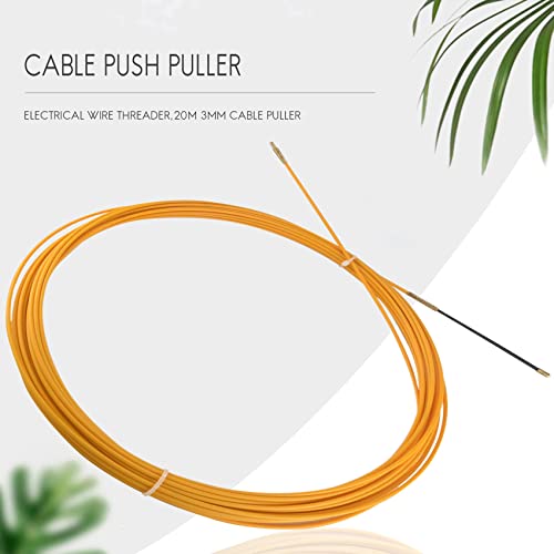 Extralife 20M 3Mm Device Fiberglass Electric Cable Pullers Duct Snake Rodder Fish Tape Wire #TOP4