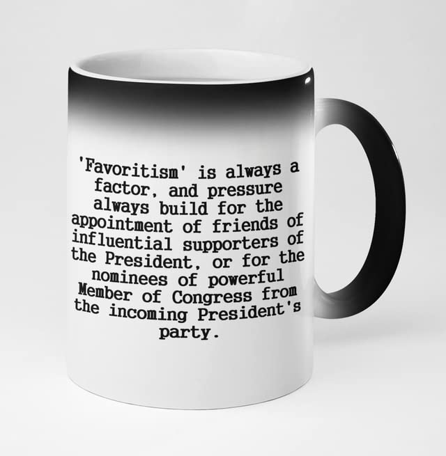 UD Encyclopedia Dramatica St. Elmo's Fire Heat Reveal Coffee Mug - Hayek Quote on Favoritism and Politics