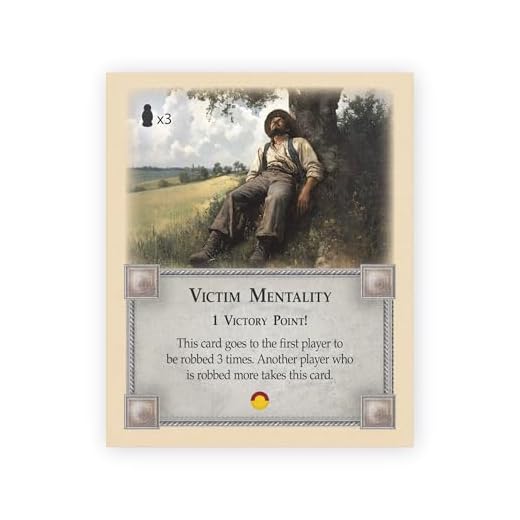Victim Mentality Card Compatible with Catan's Settlers of Catan 5th Edition and Catan Expansions Board Game Replacement Pieces