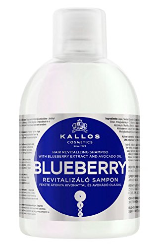 Kallos Shampooing pour Cheveux Blueberry 1 L - Lot de 2