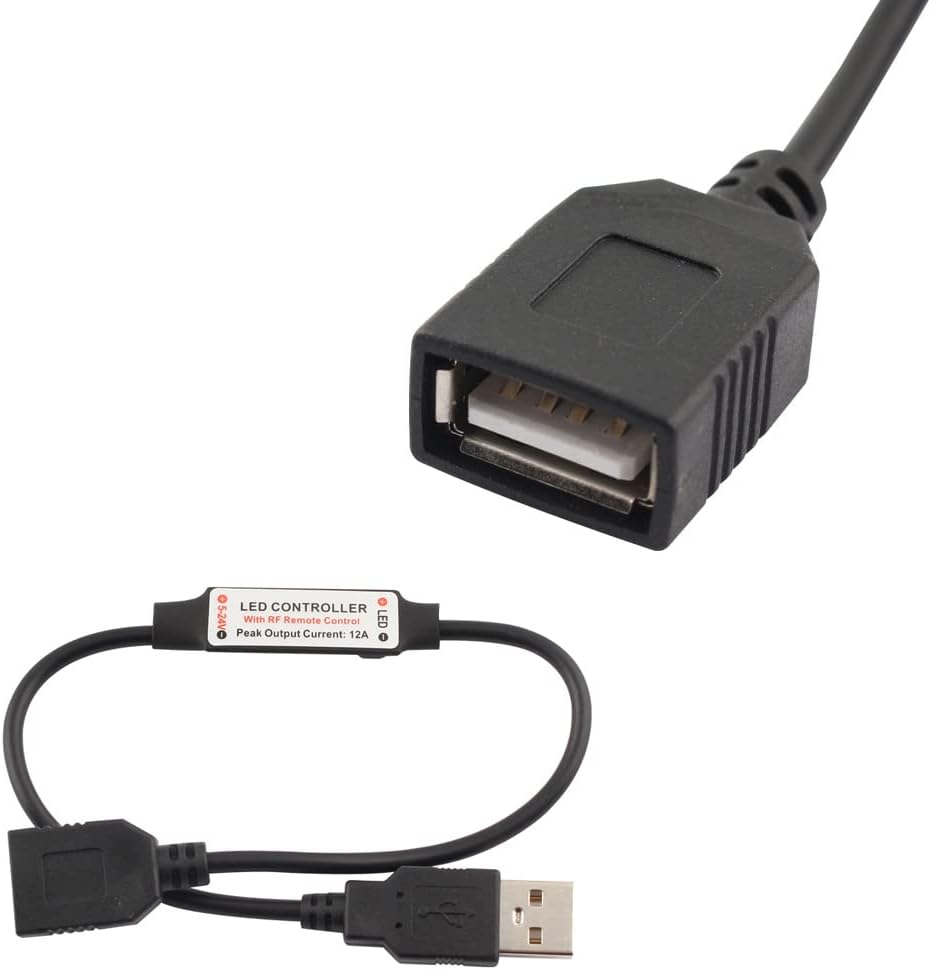 USB LED Controller module with USB male and female connectors