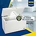 METRO Professional Gefriertruhe GHF2300, 300 L, 95 W, Tiefkühltruhe, 1 Korb, Türschloss, Temperaturalarm, Rollen, Weiß