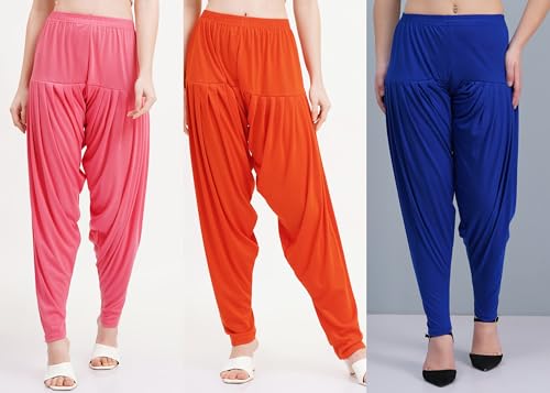 Image of Buy That Trendz Patiala Salwar for Women Relaxed Fit Viscose Patiyala Salwar Harem Bottom Pants