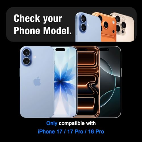 Image of DABEN (2 Pack) AlignX Tempered Glass Screen Protector Guard For iPhone 17 Pro / 17 /16 Pro