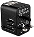 Pac2Go Universal Travel Adapter with Quad USB Charger - All-in-One Surge/Spike Protected Electrical Plug with Fast Charging USB Ports, International Power Socket works in 192 Countries - 4XUSB