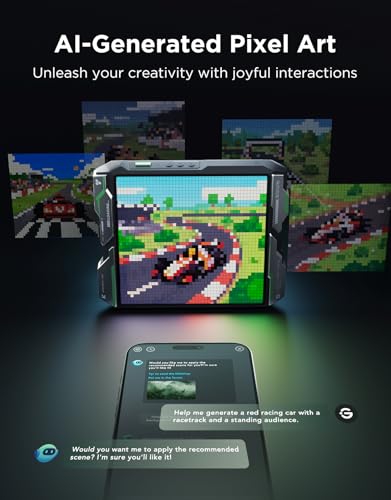 Govee Pixel Light Gaming, 32x32 RGB LED Panel, Smart Pixel Art Light, 150+Scene Modes and Music Sync, with AI Lighting Generation, Work with Alexa & Google Assistant for Tabletop Setup and Game Room - Image 7