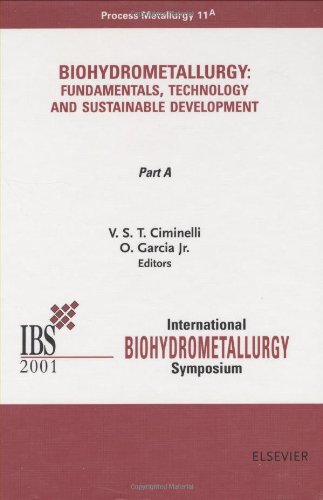 Preisvergleich Produktbild Biohydrometallurgy: Fundamentals, Technology and Sustainable Development : Proceedings of the Symposium, Ibs-2001, Held in Ouro Preto, Minas Gerais, Brazil Sept. 16-19,20 (Process Metallurgy, 11)