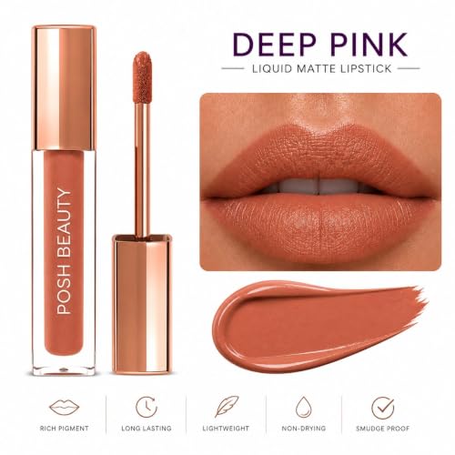 Image of Liquid Lipstick - Deep Pink - Long lasting | Water proof