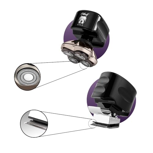 Image of skull shaver Male Pitbull Gold PRO Electric shaver With Beast Clipper PRO Trimmer (shaver With Clipper)
