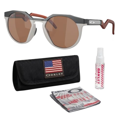 Image of Oakley HSTN OO9242 Round Shape Sunglasses With Official Eyewear Kit | Men's Sunglasses