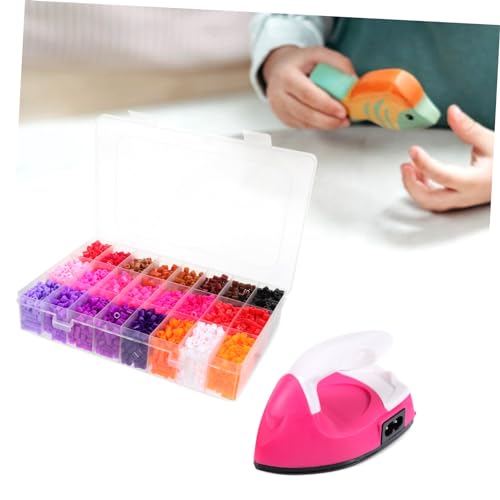 KJHBV 1 Conjunto Conjunto de gorro brinquedo quebra-cabeças miçangas artesanais contas de fusíveis m